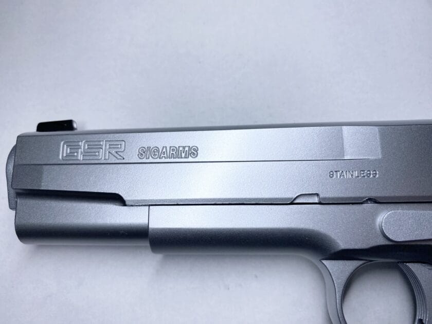 WA SIG GSR Revolution シルバーモデル 左側刻印